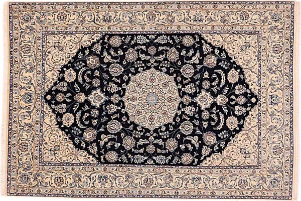 Handgeknüpfter Nain | Exklusiv Teppich, 249 × 168 cm, mit Seide — RUGSOCIETE Hamburg