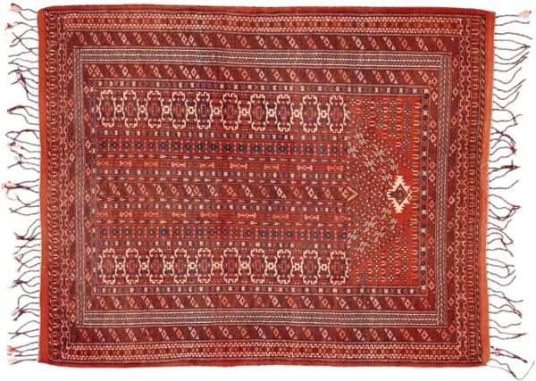 Hand-knotted Turkaman, 128 × 106 cm