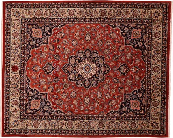 Hand-knotted Khorasan, 245 × 202 cm