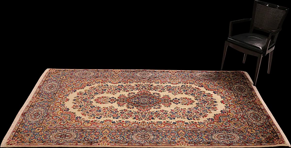 Kerman — Ravar, 227 × 151 cm — detail | RUGSOCIETE