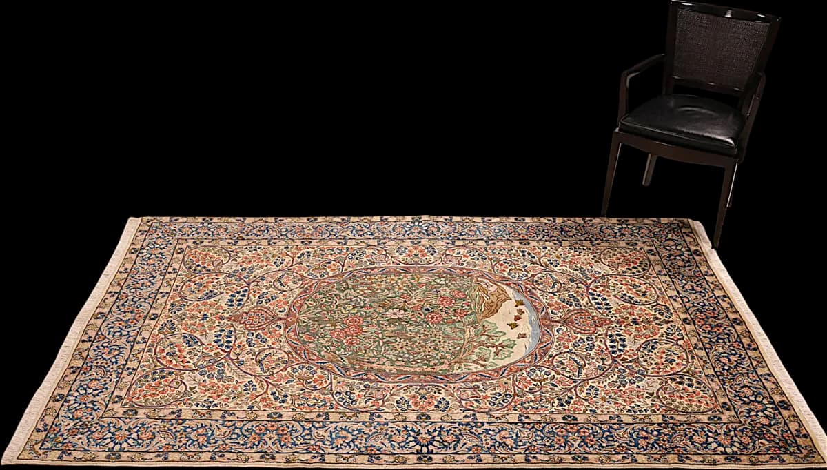 Kerman — Ravar, 245 × 152 cm — detail | RUGSOCIETE