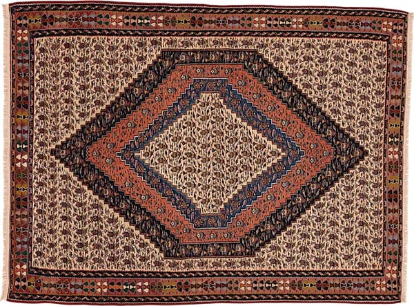 Hand-woven Kelim Kordestan, 294 × 221 cm