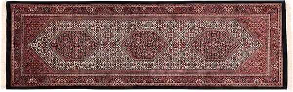 Handgeknüpfter Bidjar | Exklusiv Teppich, 247 × 78 cm, mit Seide — RUGSOCIETE Hamburg