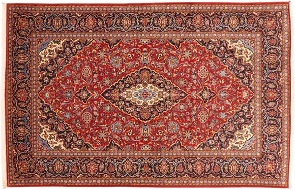 Hand-knotted Kashan, 222 × 144 cm