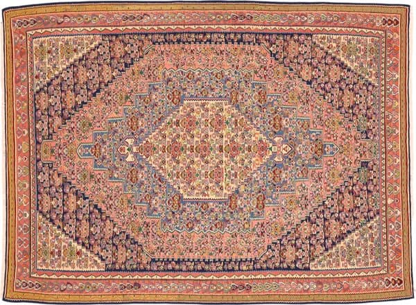 Hand-woven Kelim Kordestan, 282 × 212 cm