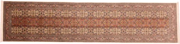 Handgeknüpfter Tabriz, 345 × 81 cm