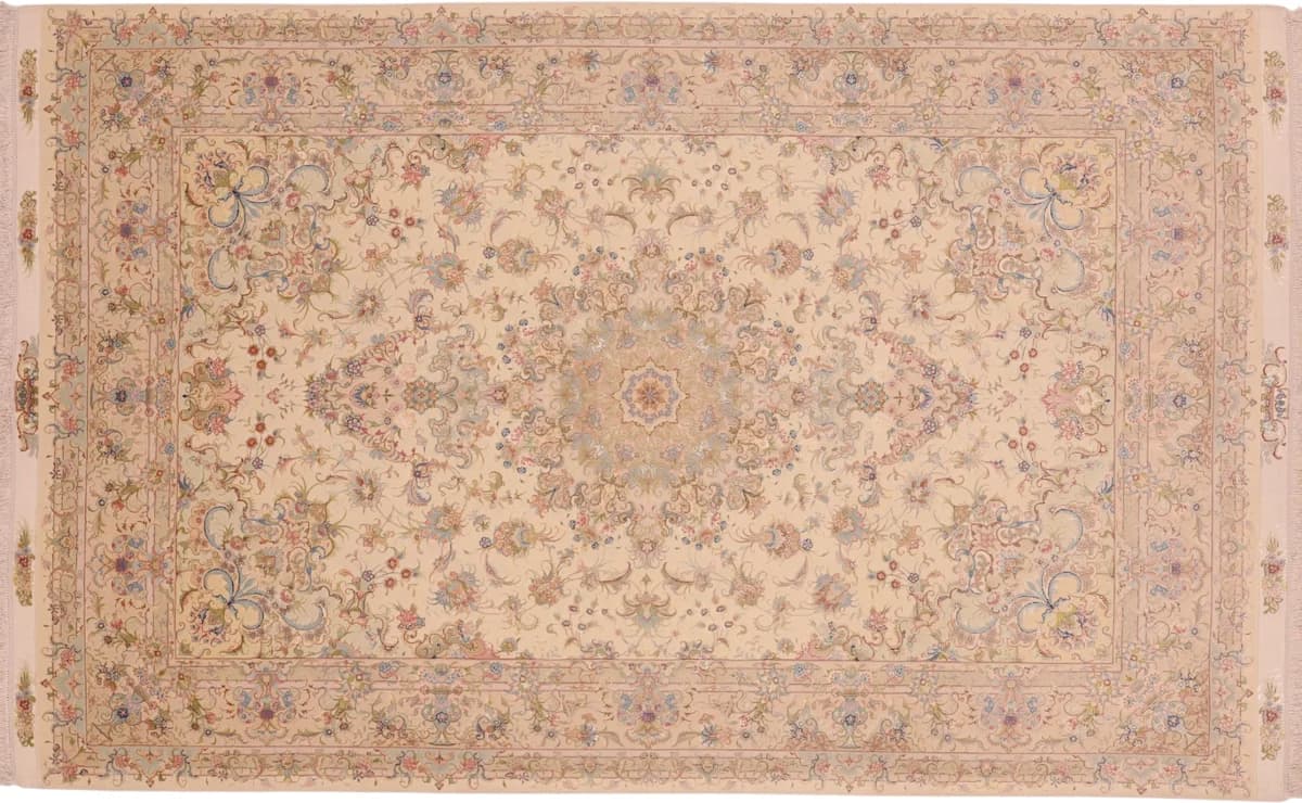 Hand-knotted Tabriz 55 rug, 314 × 195 cm — RUGSOCIETE Hamburg Speicherstadt