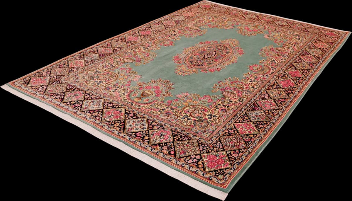 Kerman — Ravar, 264 × 176 cm — detail | RUGSOCIETE
