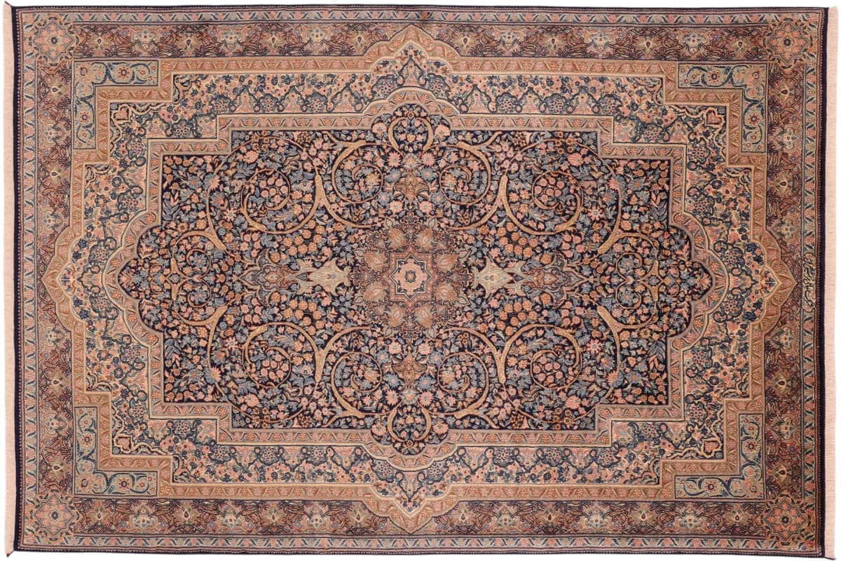 Hand-knotted Rafsanjan rug, 290 × 197 cm — RUGSOCIETE Hamburg Speicherstadt