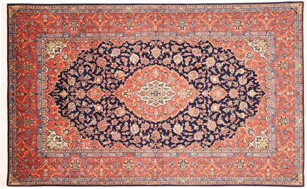 Hand-knotted Kashan, 220 × 136 cm