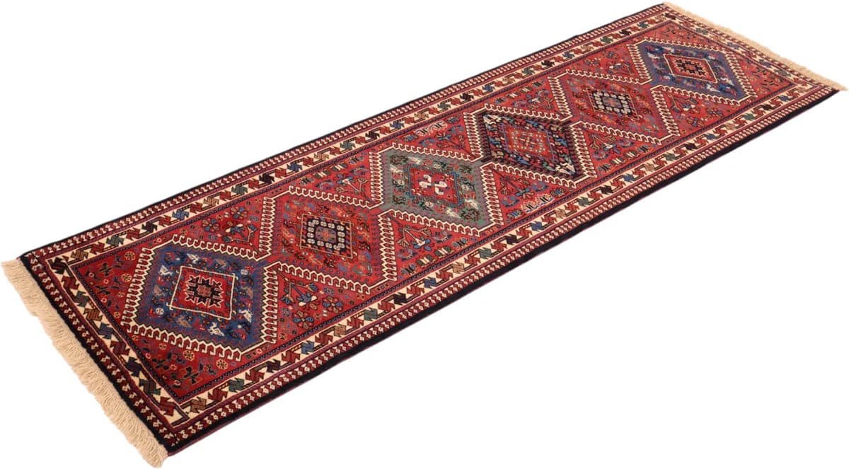 Yalameh rug — close-up of the weave and pile | RUGSOCIETE