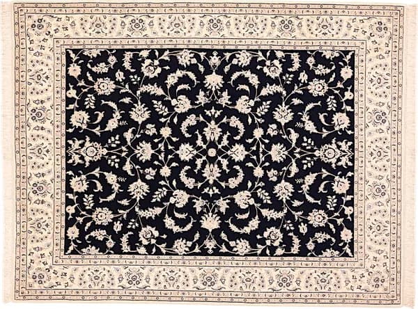 Handgeknüpfter Nain | Exklusiv Teppich, 260 × 203 cm, mit Seide — RUGSOCIETE Hamburg