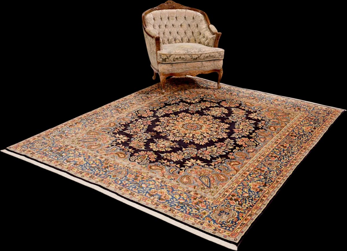 Kerman — Ravar, 242 × 196 cm — detail | RUGSOCIETE