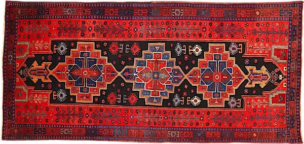 Hand-knotted Kordi, 305 × 145 cm