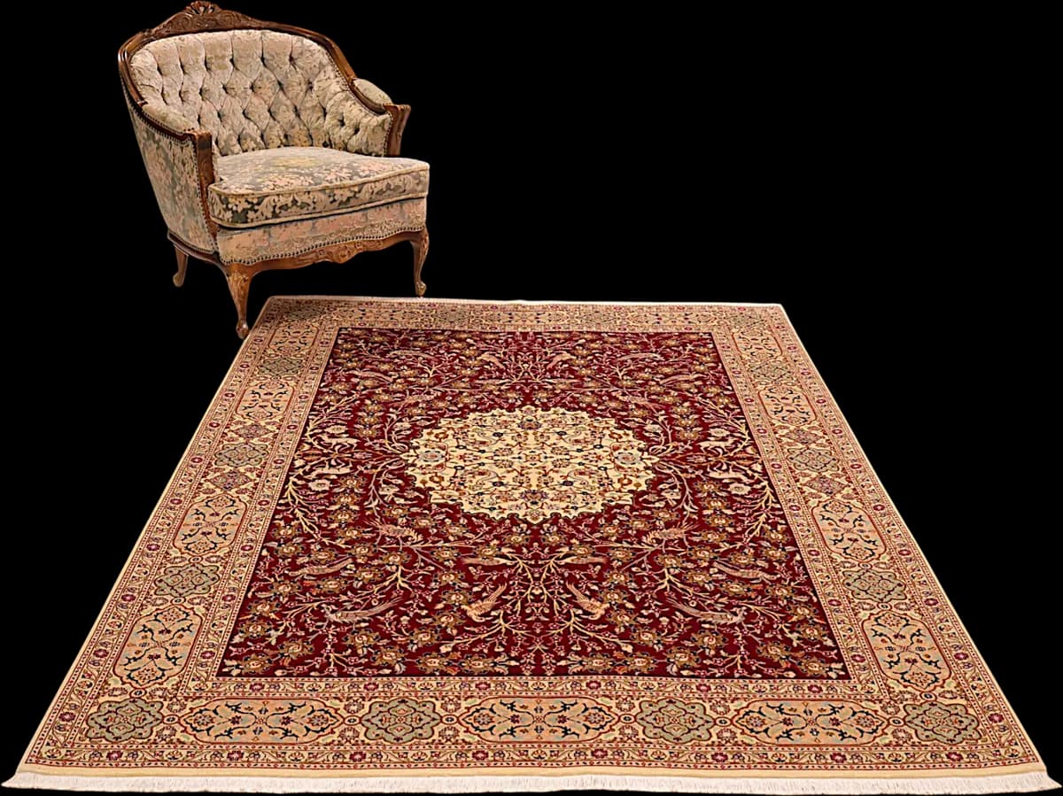 Tabriz 60 Raj — Tabriz 50 FL, 229 × 165 cm — detail | RUGSOCIETE