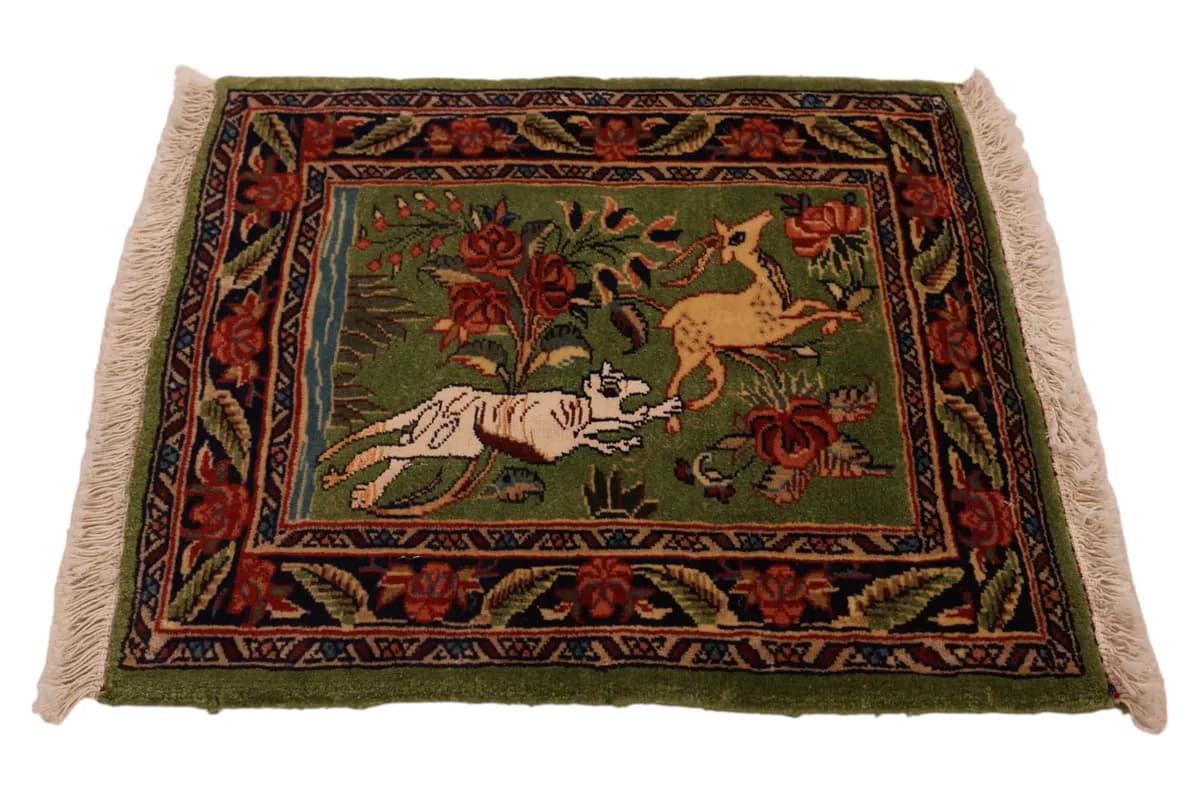 Bidjar Teppich 13969 — Bidjar, 47 × 42 cm — detail | RUGSOCIETE