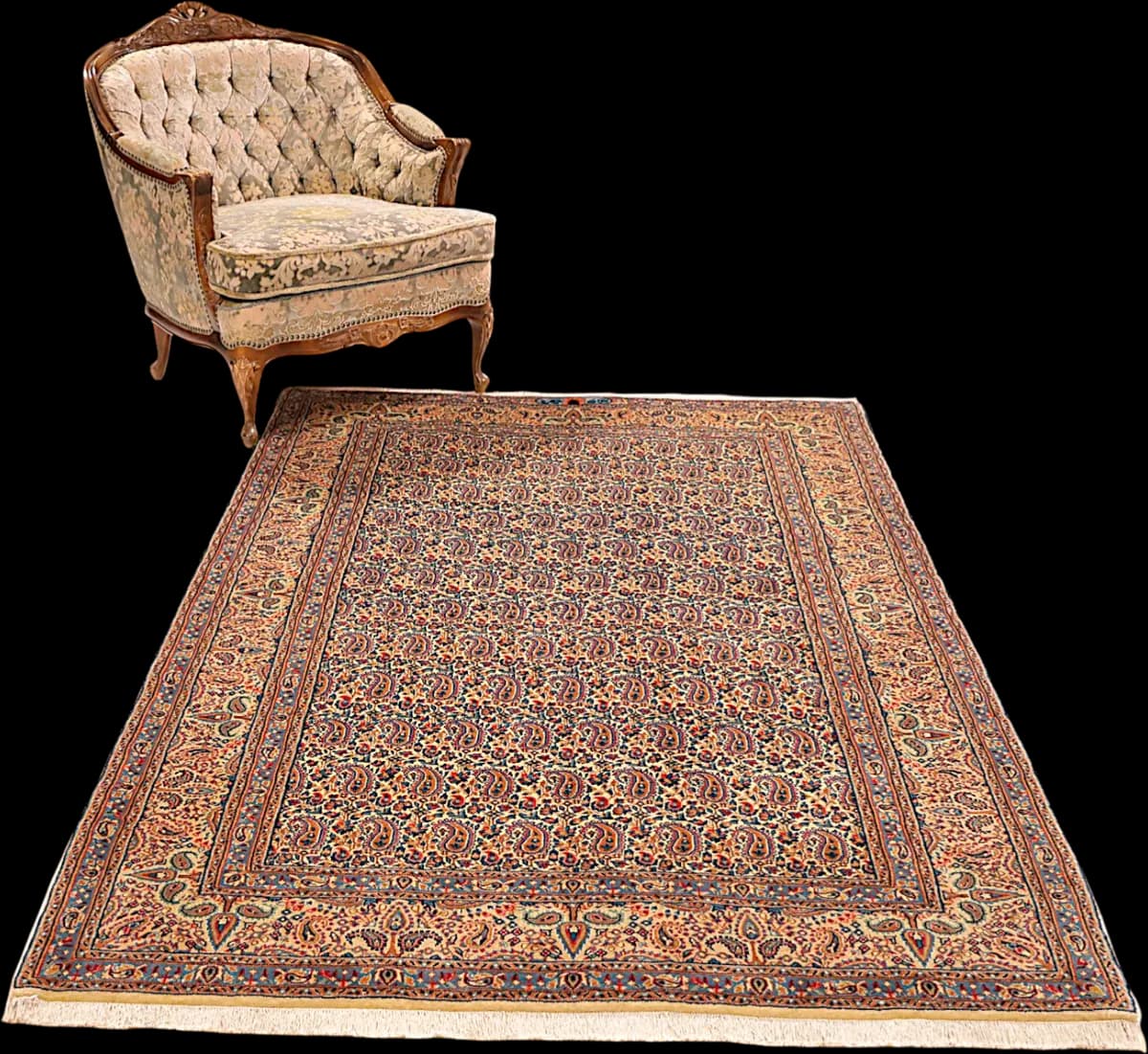 Kerman — Rafsanjan, 226 × 139 cm — detail | RUGSOCIETE