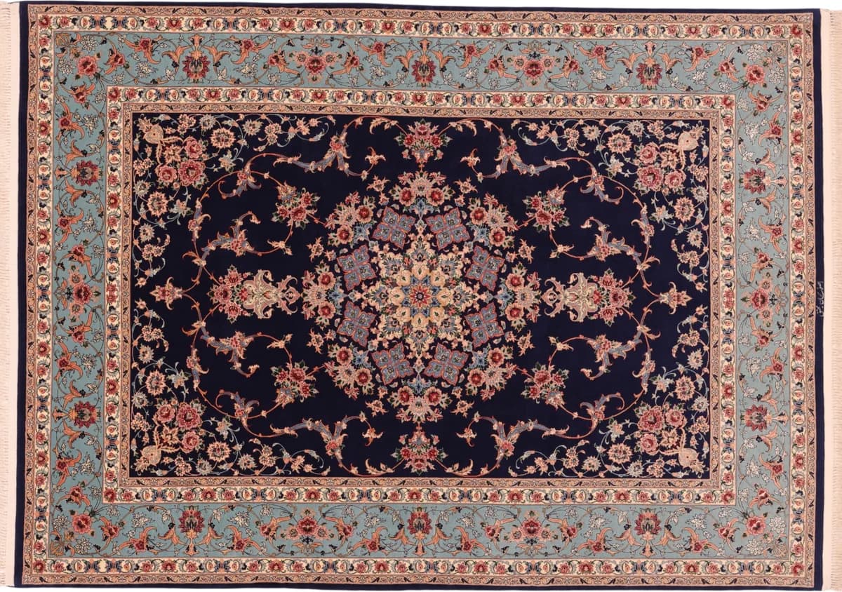 Hand-knotted Isfahan rug, 235 × 171 cm — RUGSOCIETE Hamburg Speicherstadt
