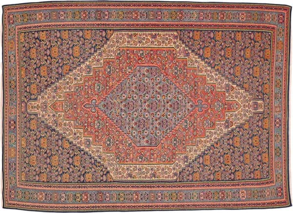Hand-woven Kelim Kordestan, 283 × 208 cm
