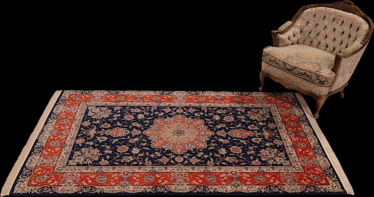 Isfahan — Isfahan, 227 × 145 cm — detail | RUGSOCIETE