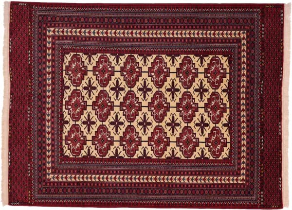 Hand-knotted Turkaman, 208 × 156 cm