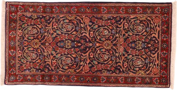 Hand-knotted Sarough, 128 × 65 cm