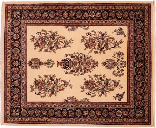 Hand-knotted Khorasan, 241 × 200 cm