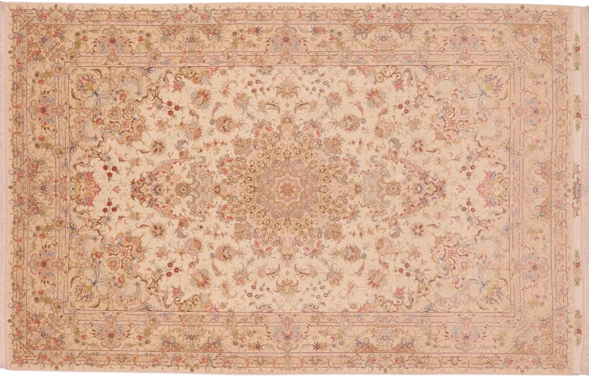 Hand-knotted Tabriz 55 rug, 307 × 199 cm — RUGSOCIETE Hamburg Speicherstadt