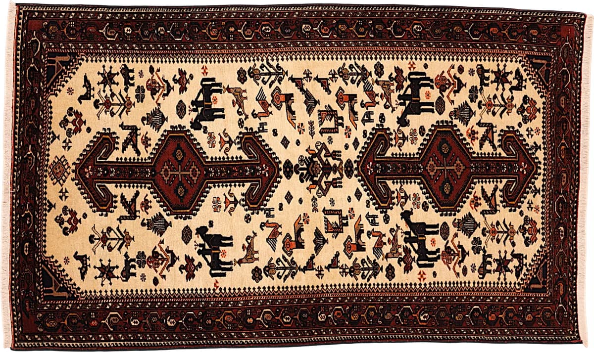 Hand-knotted Nazar Abad rug, 207 × 124 cm — RUGSOCIETE Hamburg Speicherstadt