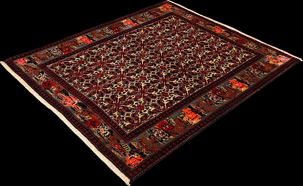 Senneh — Sannandadj, 141 × 123 cm — detail | RUGSOCIETE