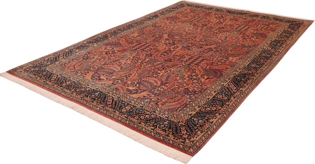 Rafsanjan rug — close-up of the weave and pile | RUGSOCIETE