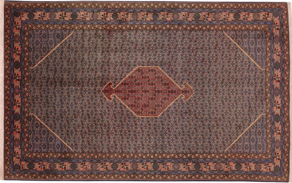 Hand-knotted Azerbaijan rug, 302 × 191 cm — RUGSOCIETE Hamburg Speicherstadt