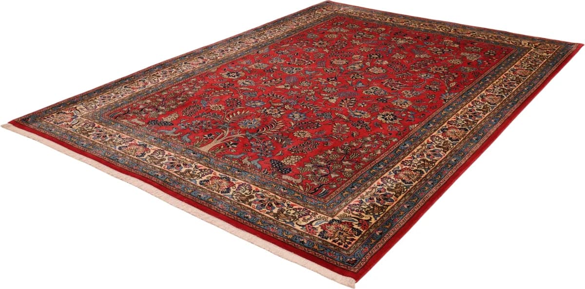 Sarough rug — close-up of the weave and pile | RUGSOCIETE