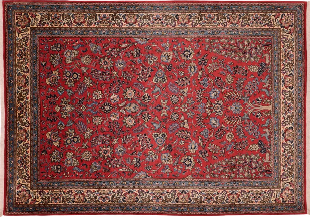 Hand-knotted Sarough rug, 303 × 219 cm — RUGSOCIETE Hamburg Speicherstadt