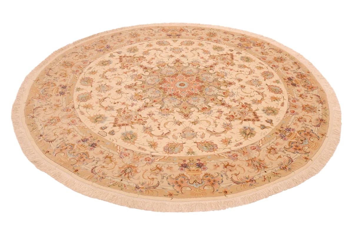 Tabriz 60 Raj — Tabriz 55 W.S., 202 × 202 cm — detail | RUGSOCIETE