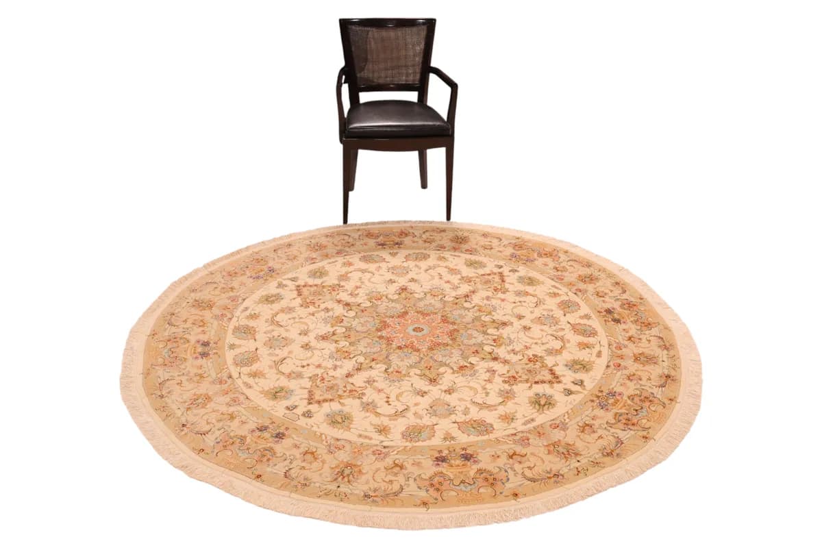 Tabriz 60 Raj — Tabriz 55 W.S., 202 × 202 cm — detail | RUGSOCIETE