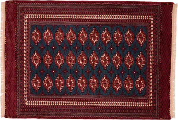 Hand-knotted Turkaman, 220 × 157 cm