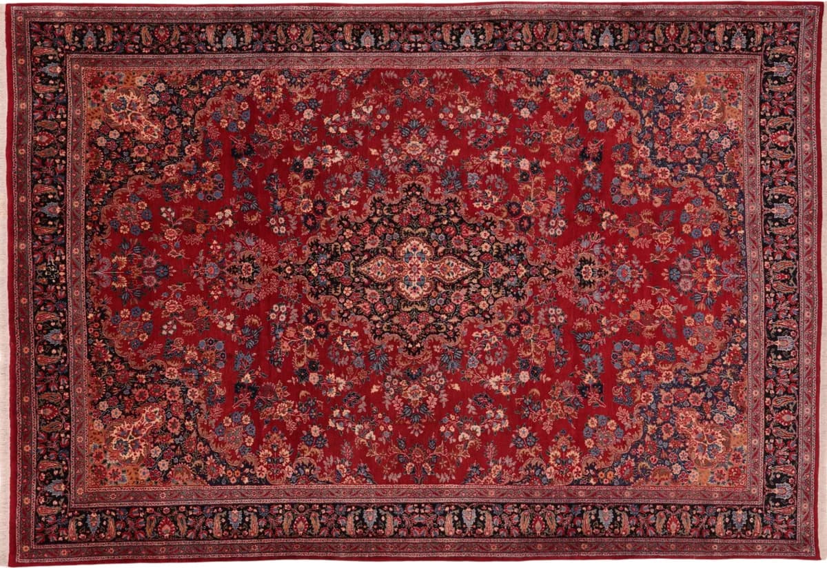 Hand-knotted Dorokhsh rug, 312 × 216 cm — RUGSOCIETE Hamburg Speicherstadt