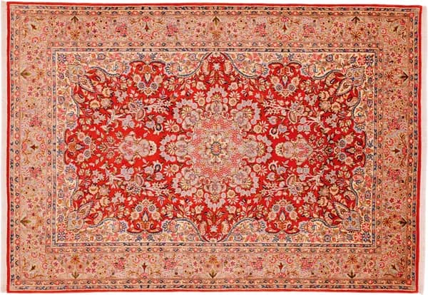 Hand-knotted Ravar, 259 × 183 cm