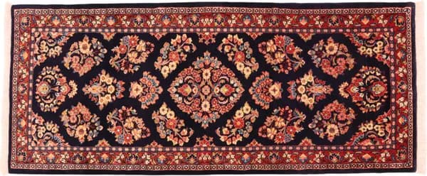 Hand-knotted Sarough, 196 × 85 cm