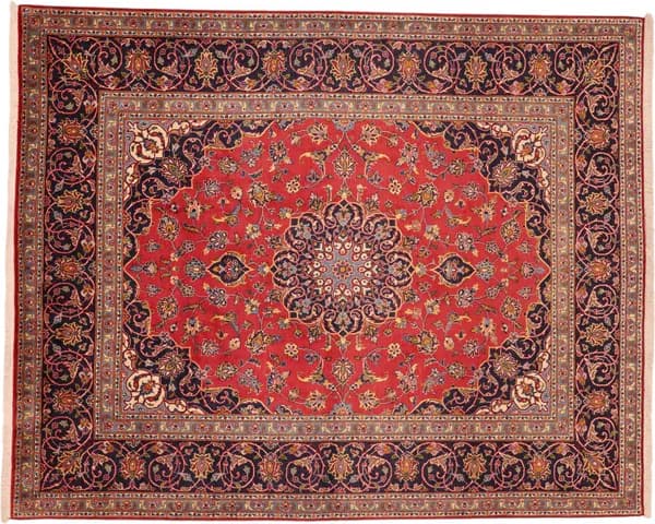 Hand-knotted Kashan, 245 × 197 cm