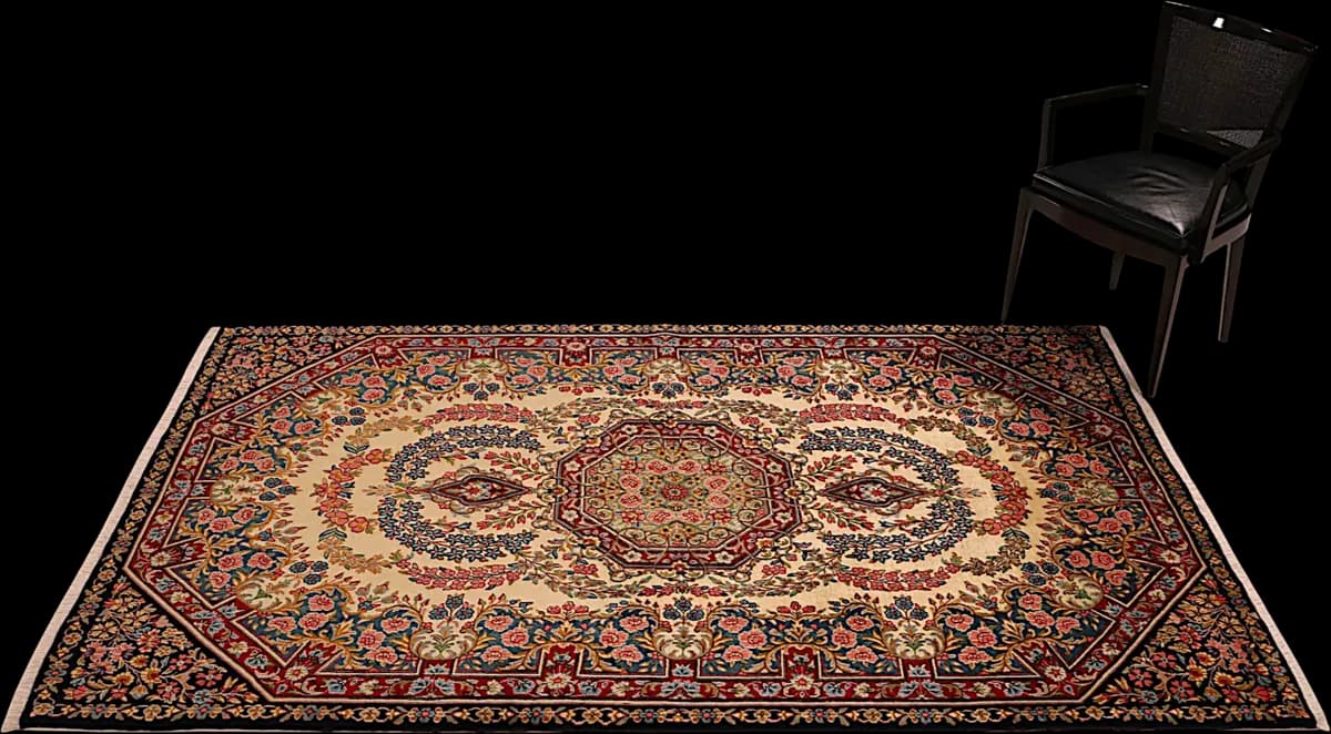 Kerman — Ravar, 248 × 153 cm — detail | RUGSOCIETE