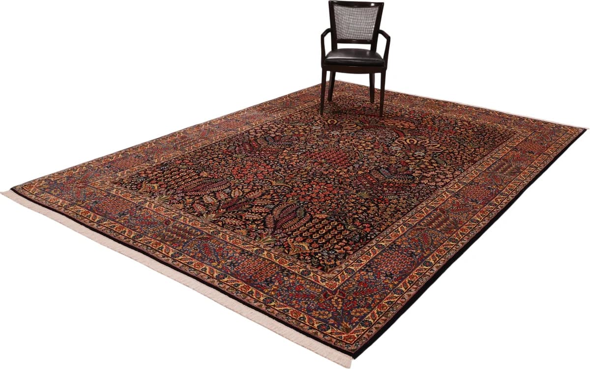 Hand-knotted Ravar rug, 344 × 247 cm — RUGSOCIETE Hamburg Speicherstadt