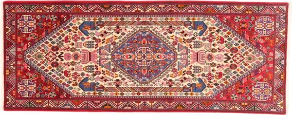 Hand-knotted Kashkouli, 201 × 78 cm
