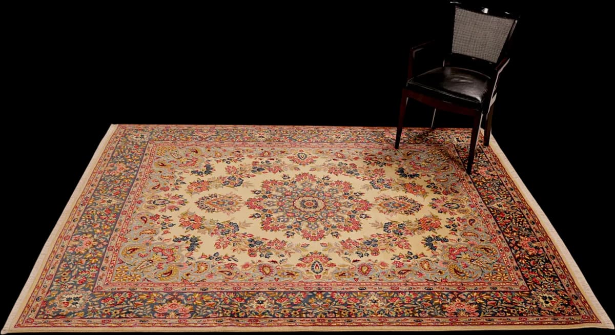 Kerman — Ravar, 255 × 197 cm — detail | RUGSOCIETE