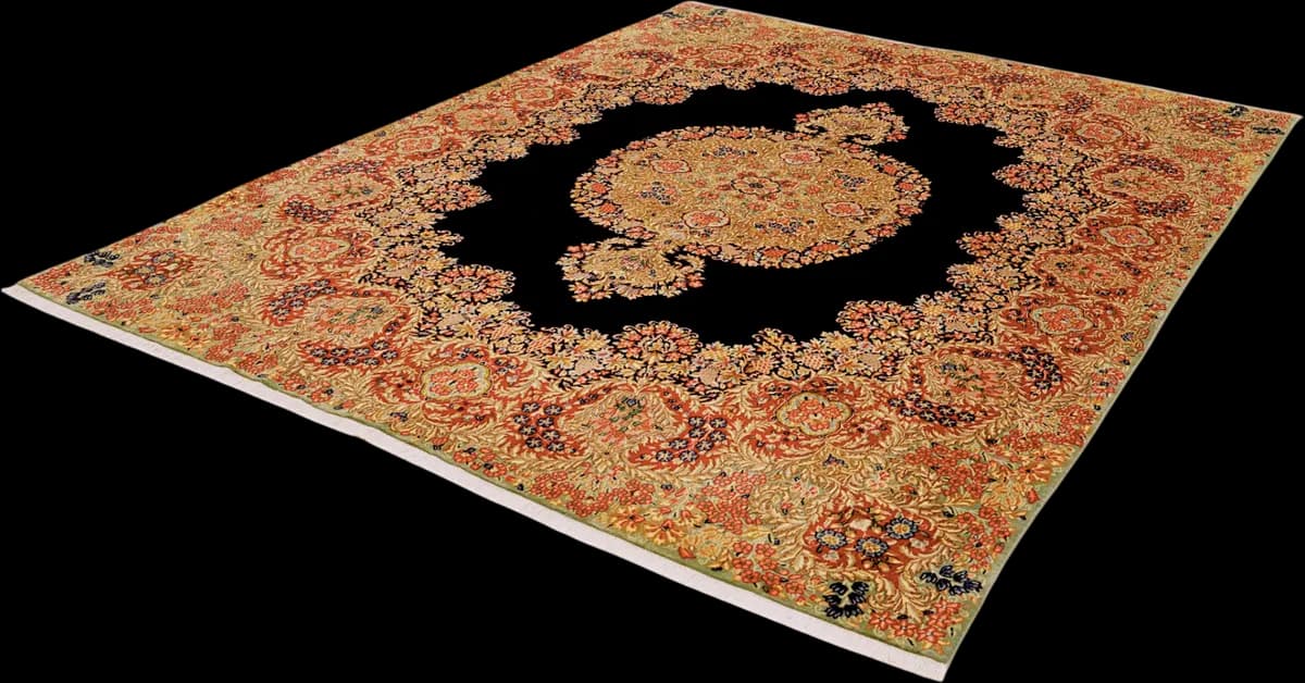 Kerman — Ravar, 250 × 193 cm — detail | RUGSOCIETE