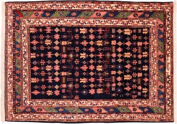Hand-knotted Lori Armani-baft, 215 × 157 cm