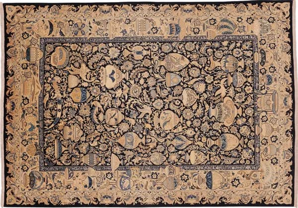 Hand-knotted Kashmar, 339 × 240 cm