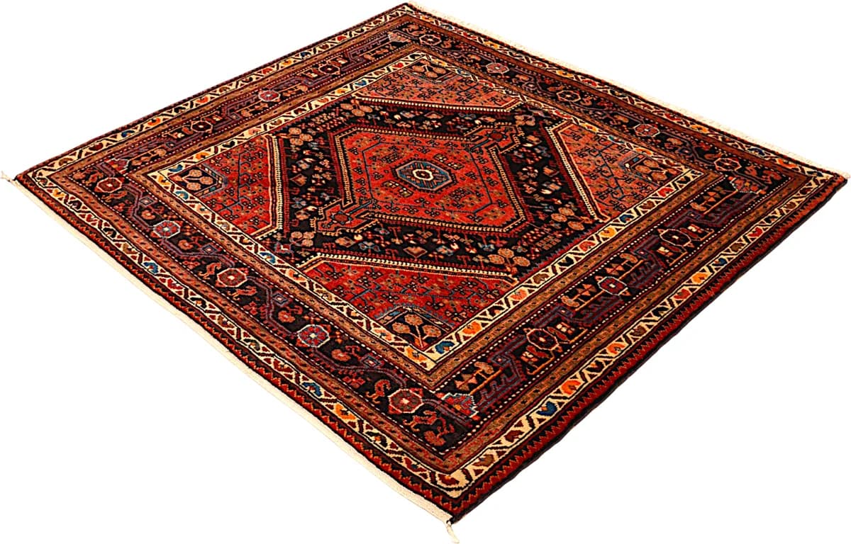 Beghardeh rug — close-up of the weave and pile | RUGSOCIETE