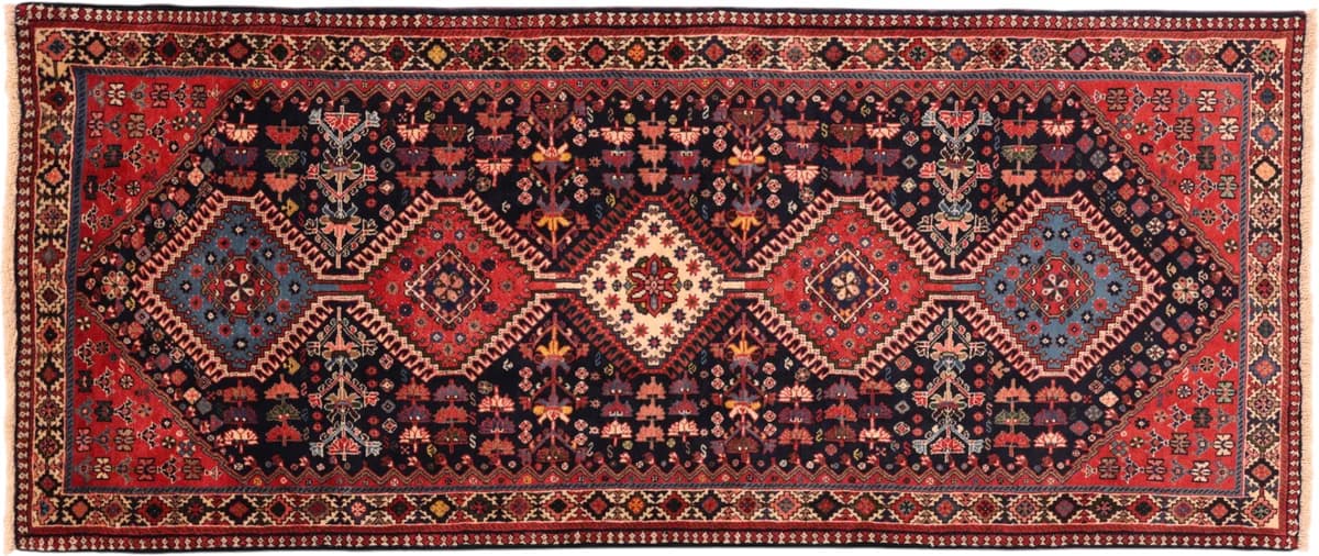 Hand-knotted Yalameh rug, 201 × 84 cm — RUGSOCIETE Hamburg Speicherstadt